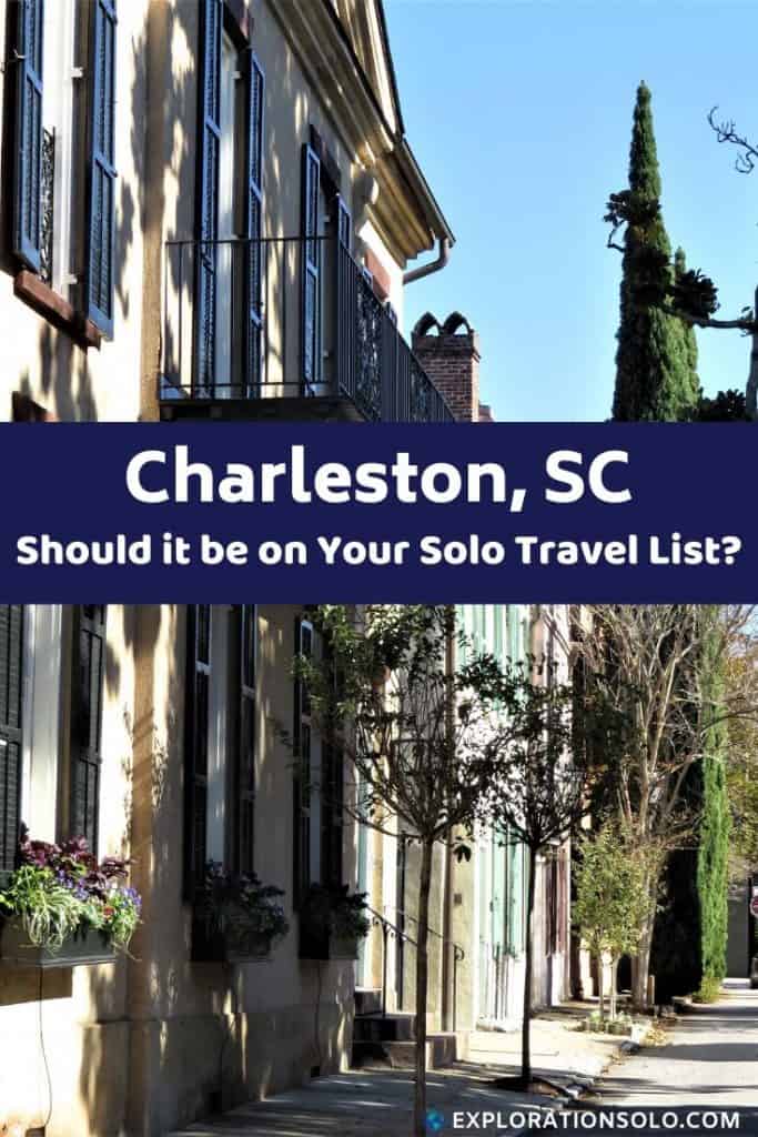 Pinterest pin for Charleston solo travel