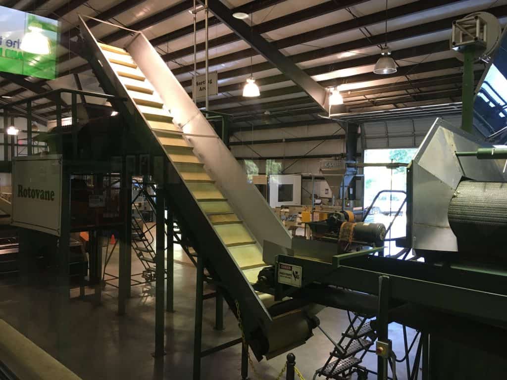 One of the pieces of machinery inside the Charleston Tea Plantation.