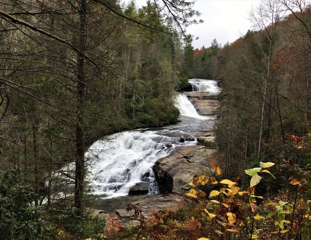 Triple Falls waterfall used in The Hunger Games.