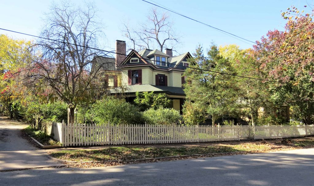 A large, Victorian home in Montford.
