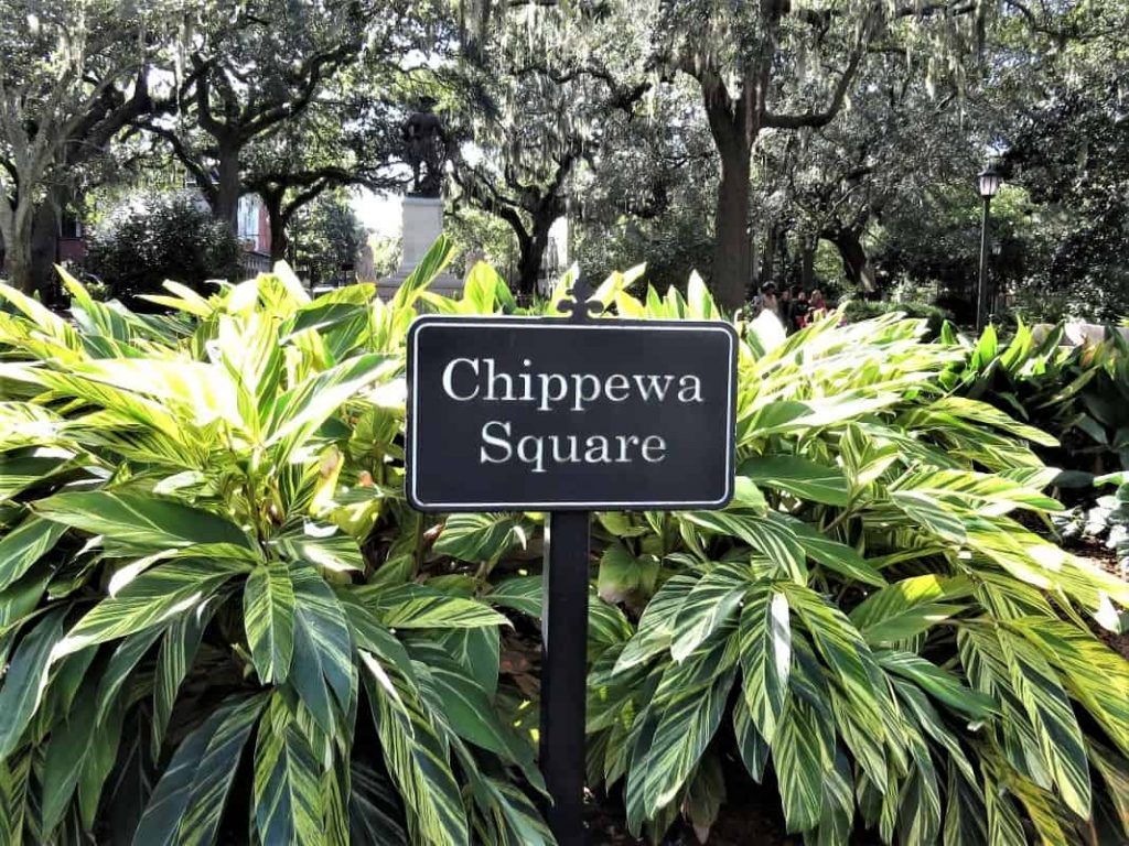 Sign denoting Chippewa Square.