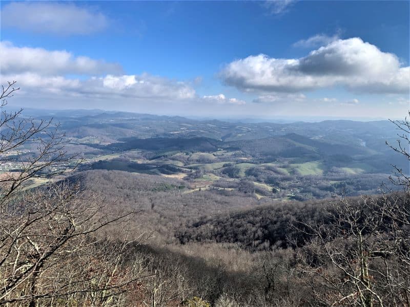 View from the top of Jefferson Overlook.
