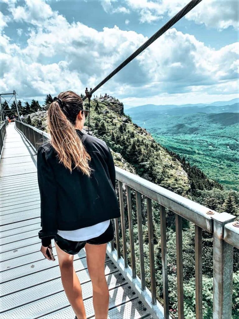 Mile High Bridge at Grandfather Mountain.