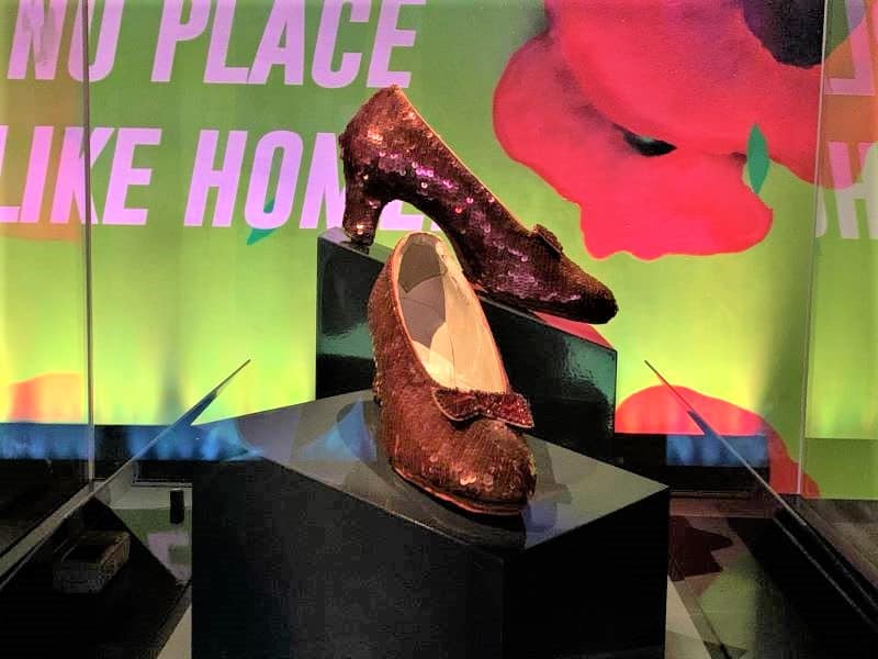 The ruby slippers from The Wizard of Oz.