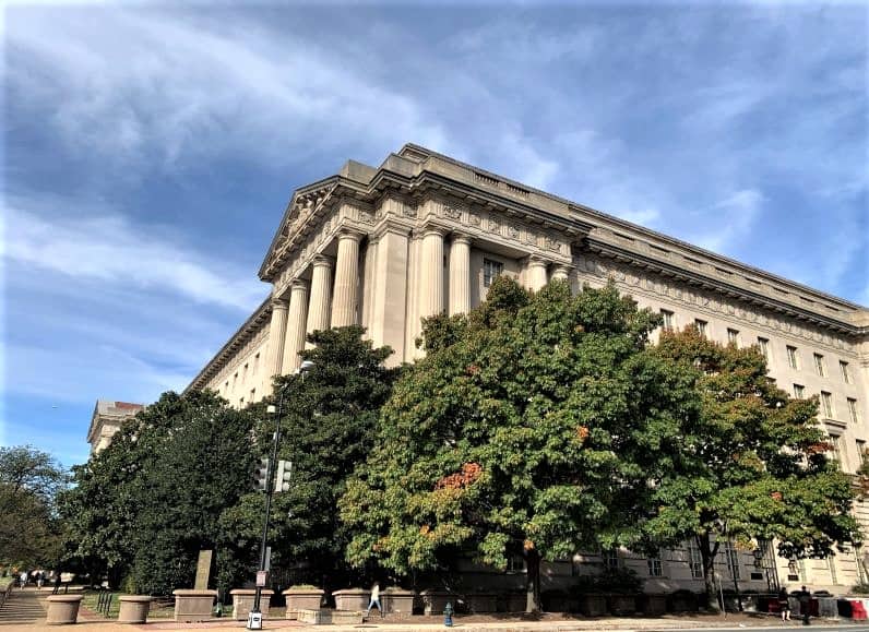 The EPA building in Washington DC