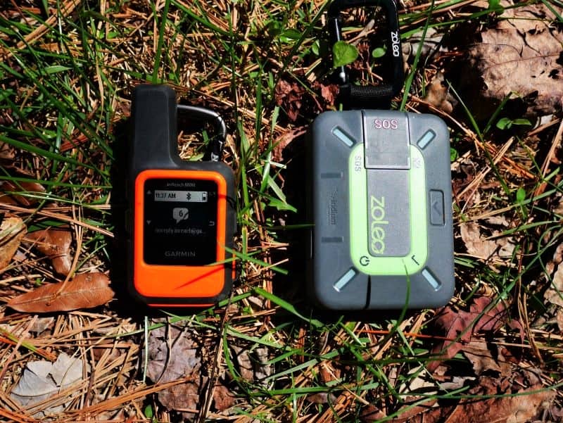 Zoleo and Garmin inReach mini side by side