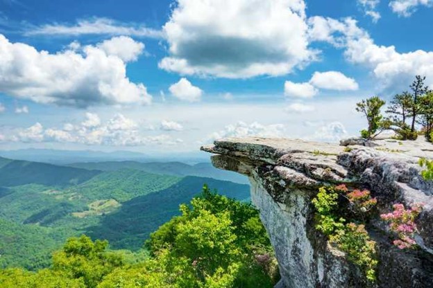 McAfee Knob overlook.