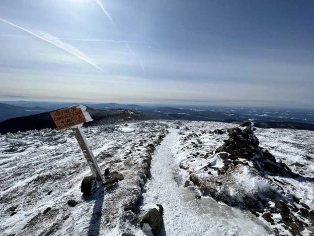 Mount Moosilauke covered in snow.