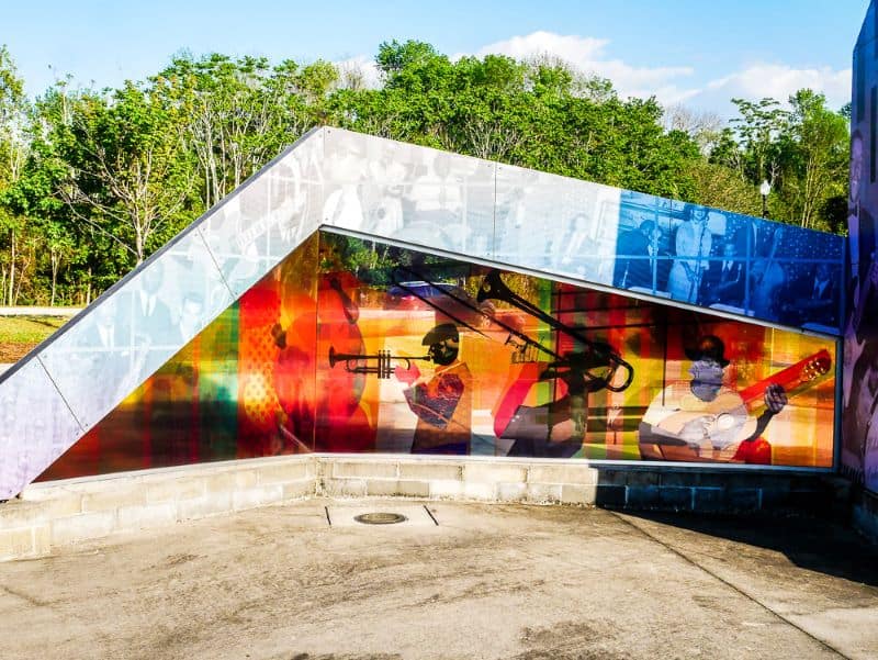 Main sculpture at Kinston Music Park