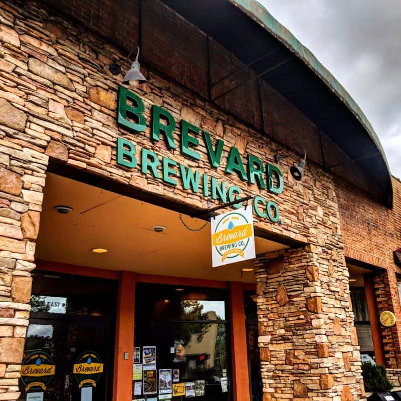 Front of Brevard Brewing Co. building
