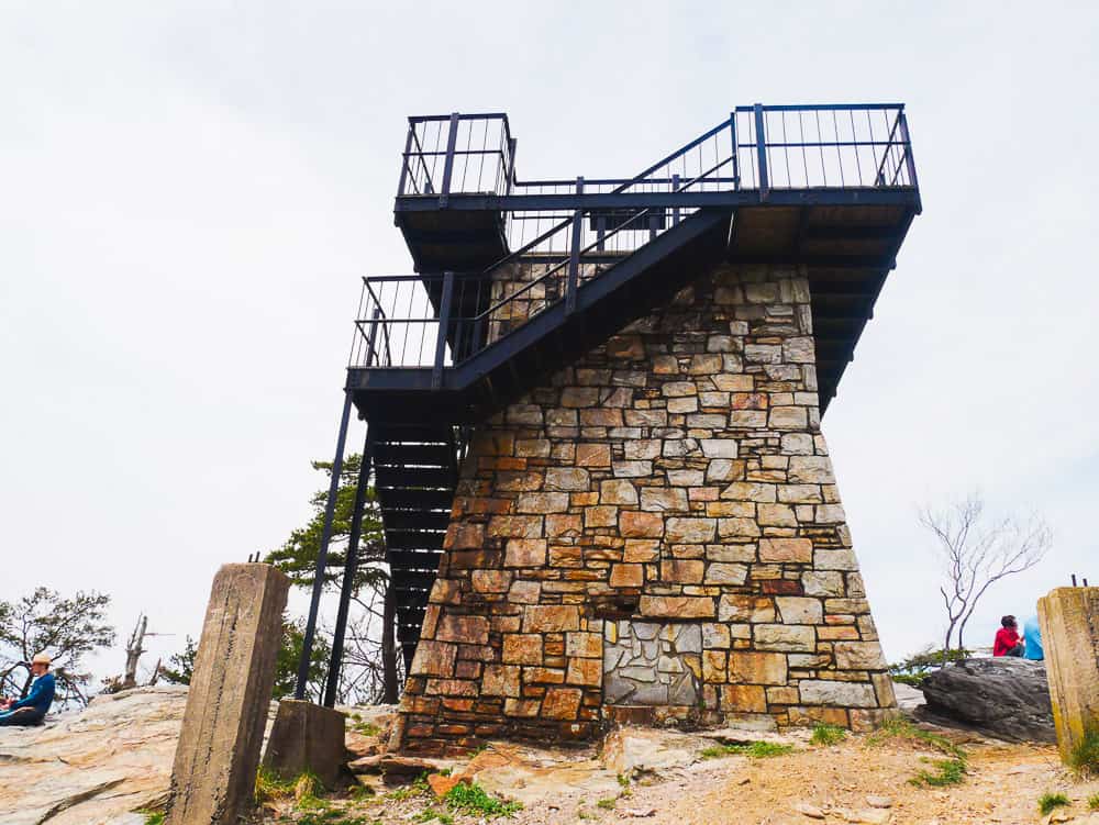 The old fire tower at the top of Moore's Wall.