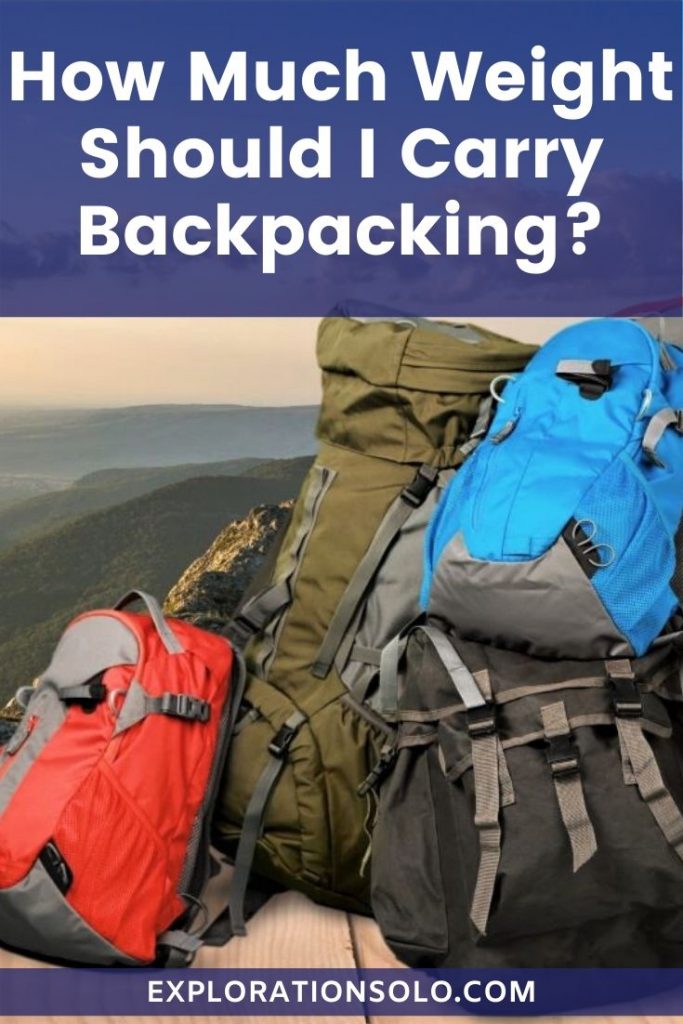 hiking with weighted backpack